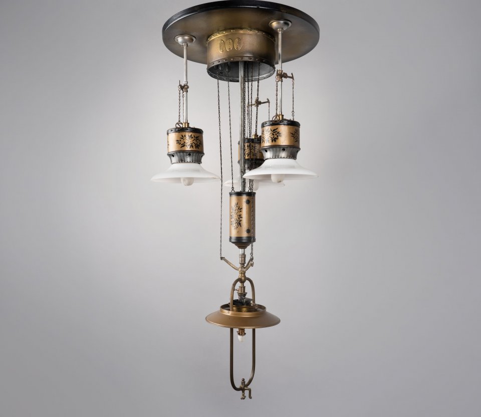 Telescopic pendant lamp – with several lampshades