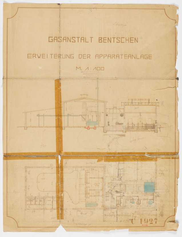 Plans of the Gasworks in Zbąszyń