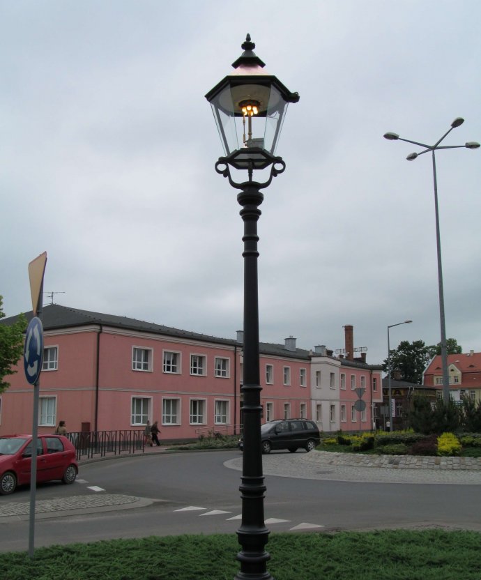 The gas street lamp in Grodzisk Wielkopolski