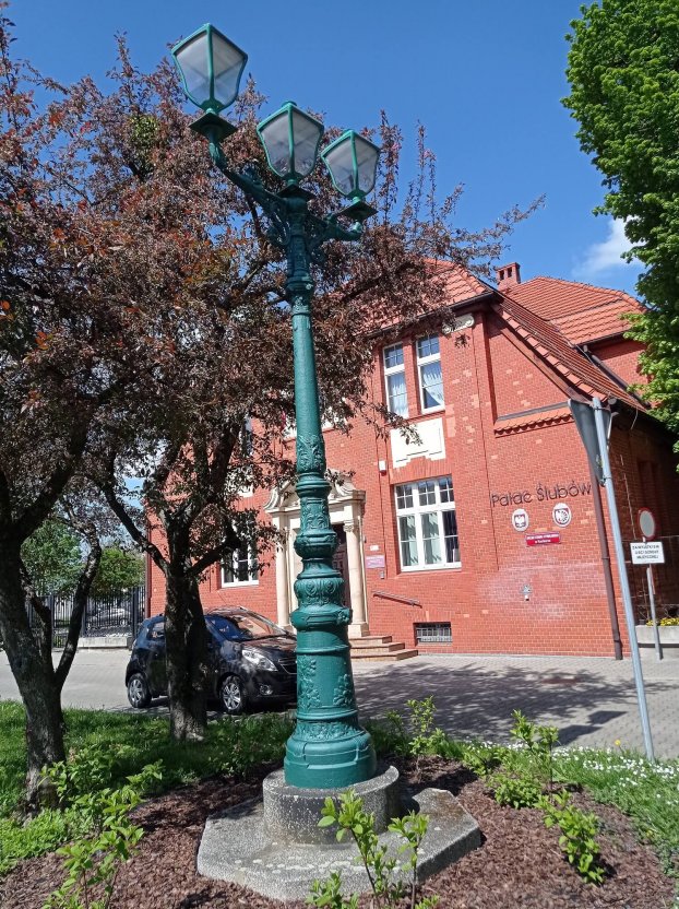 The gas street lamp in Racibórz